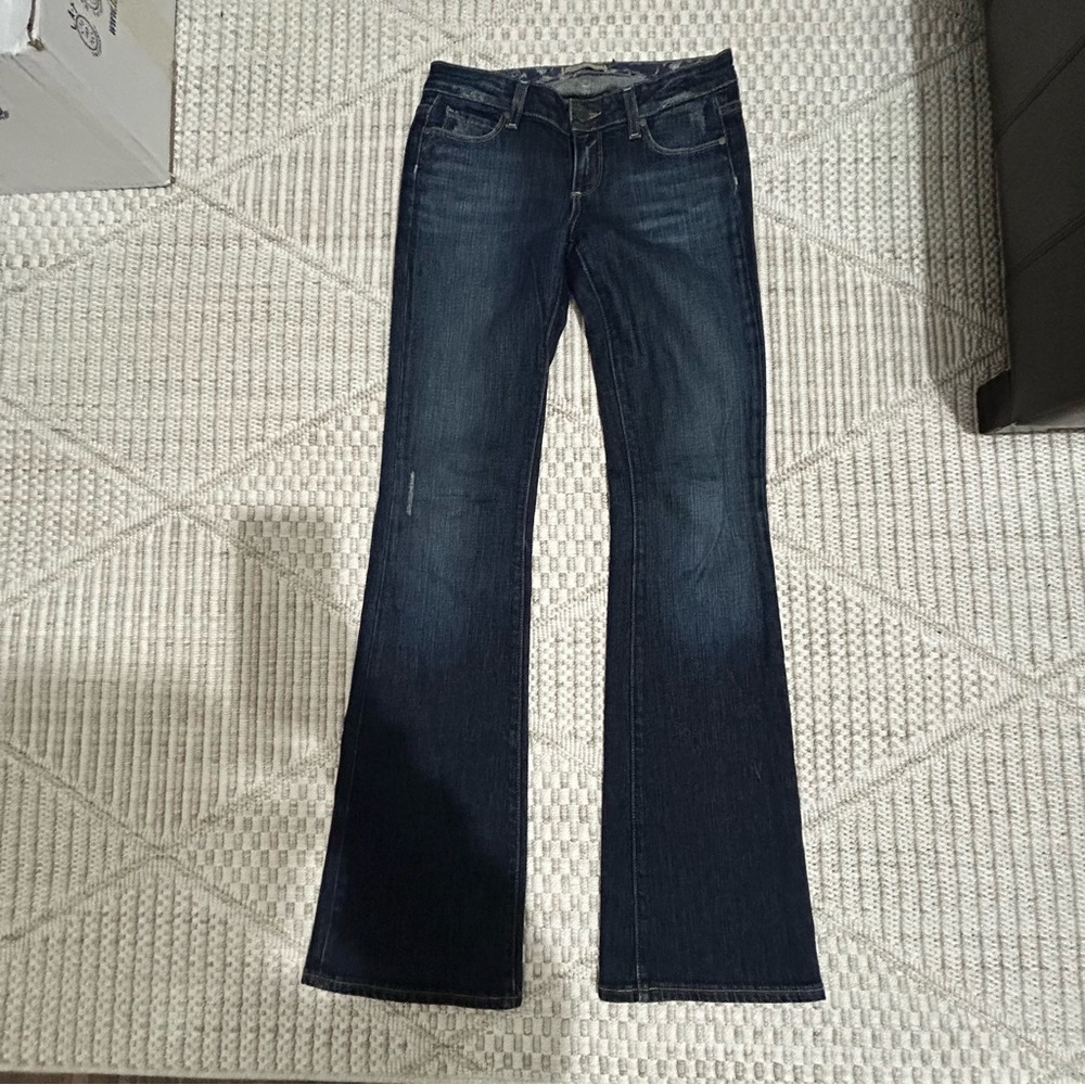 Dark Blue Low Rise Vintage Paige Jeans